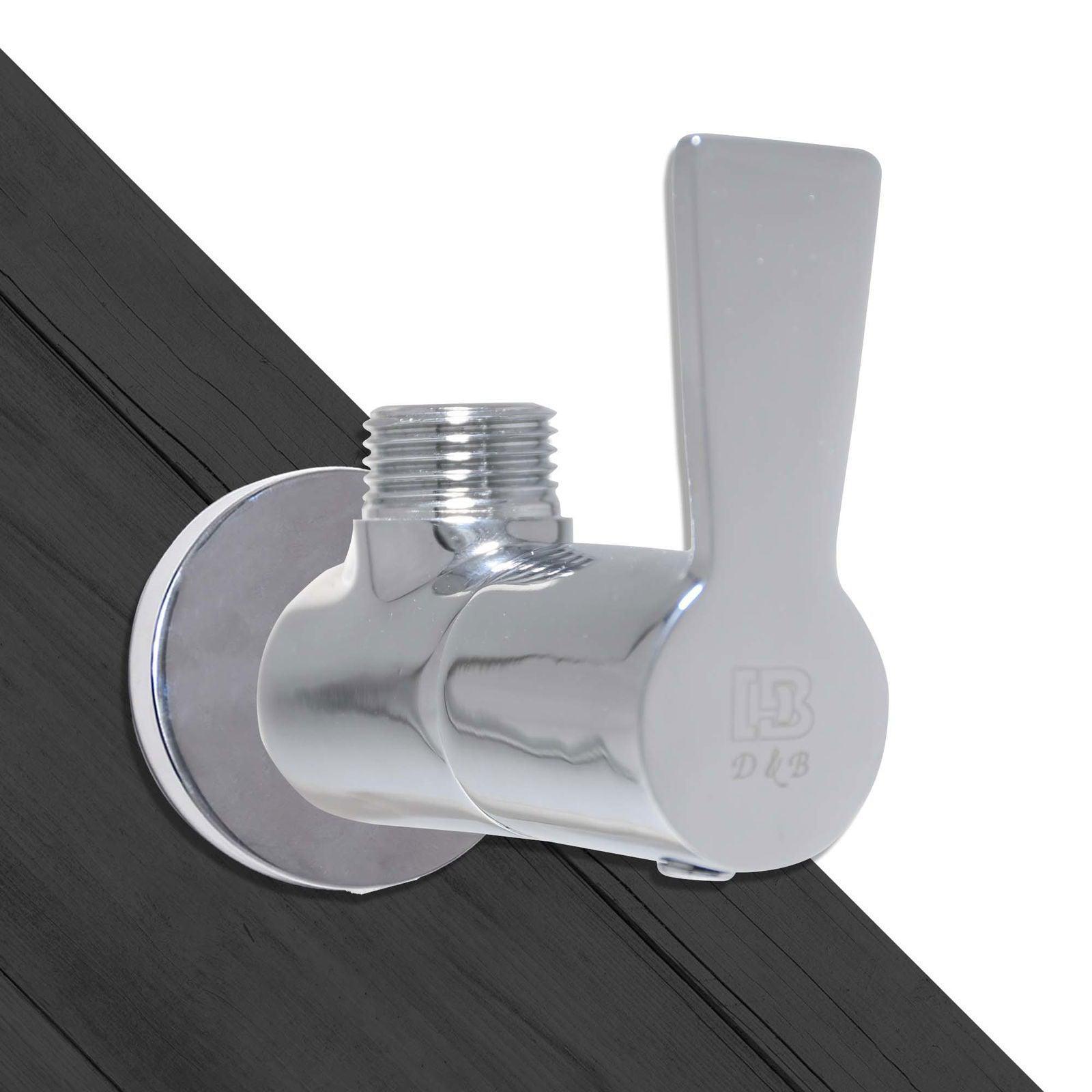 Full Brass Angle Valve Tap with Flange – Durable Tap, Stylish - D&B Bathware