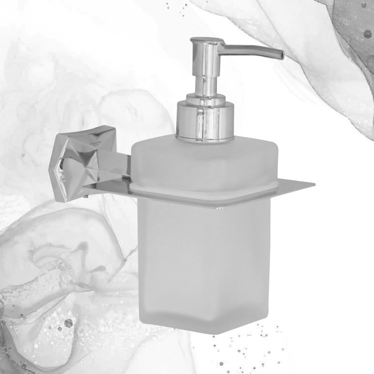 Silver Liquid Soap Dispenser for Bathroom – Stylish & Durable Soap Pump Accessory - D&B Bathware