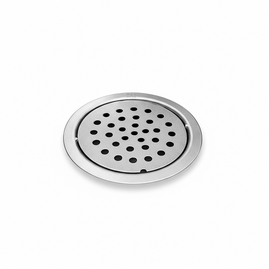 5x5 Inch Stainless Steel Locking Floor Drain Jali – Anti-Clog Cover( ROUND 121 )