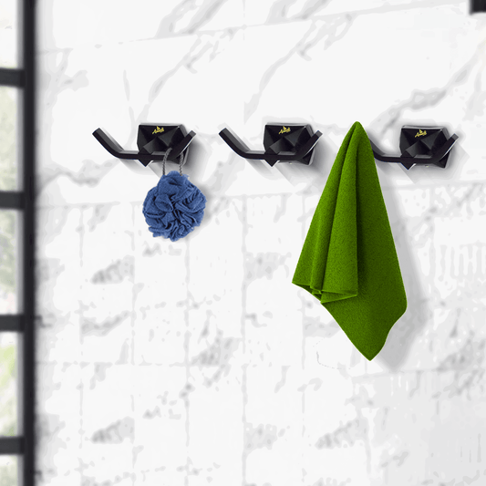 Gloria Black Coat Hook – Modern & Durable Wall Hook for Home - D&B Bathware