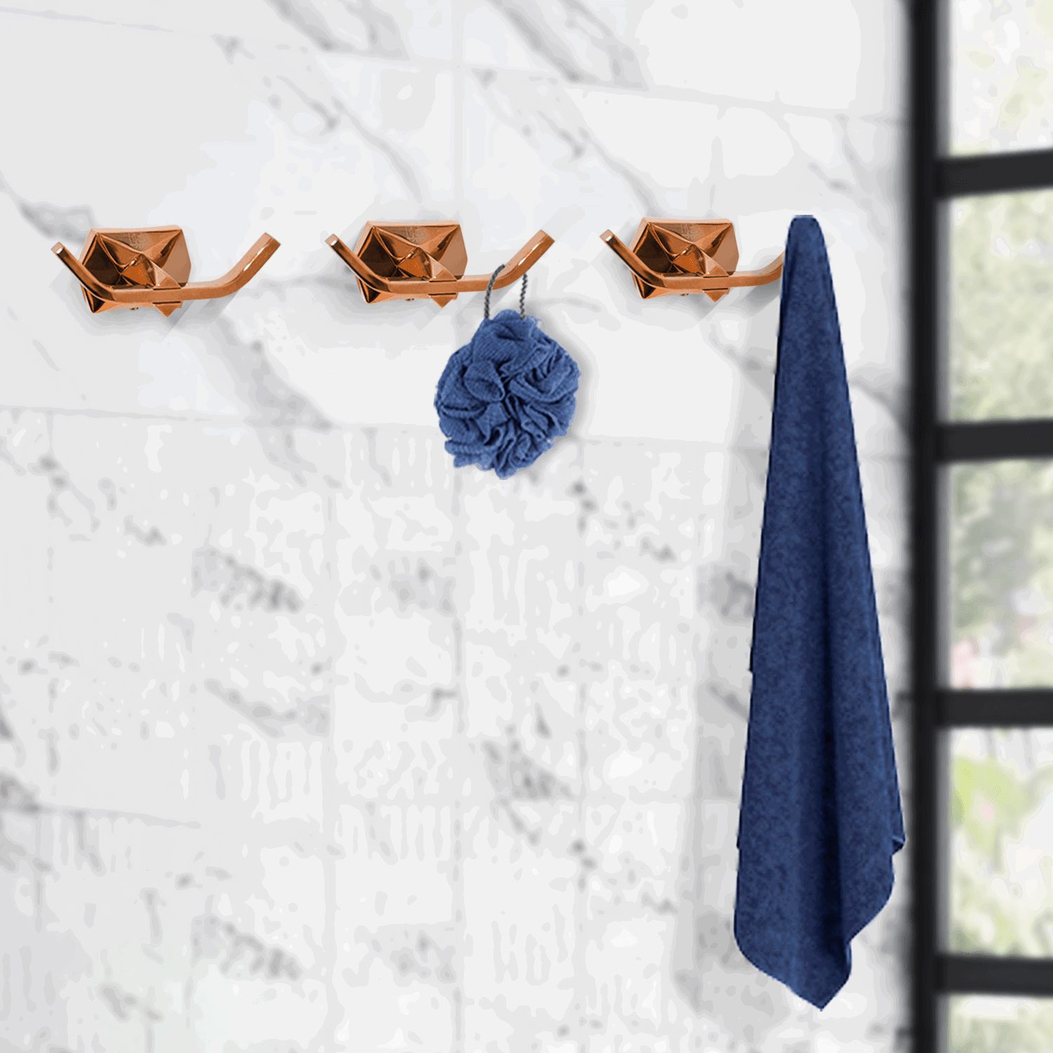 Gloria Rose Gold Coat Hook – Stylish & Durable Wall Hook for Home - D&B Bathware