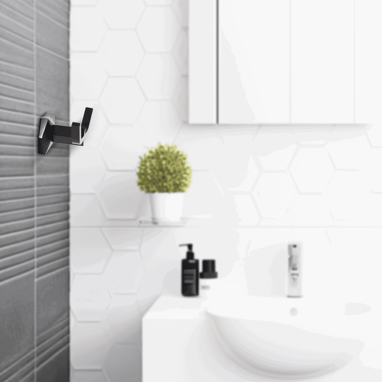 Gloria Series Black Coat Hook - Modern Bathware for Stylish Bathrooms - D&B Bathware