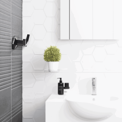 Gloria Series Black Coat Hook - Modern Bathware for Stylish Bathrooms - D&B Bathware