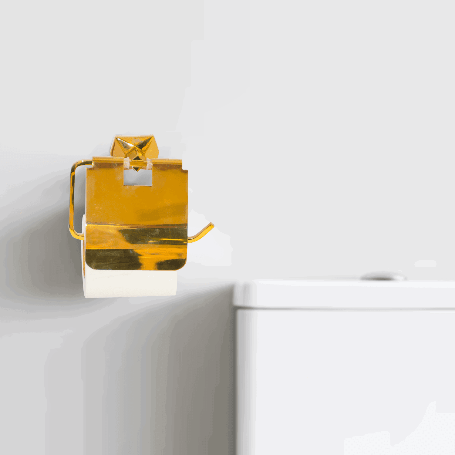 Gloria Series Gold Toilet Paper Holder - Elegant Bathware for Luxurious Bathrooms - D&B Bathware