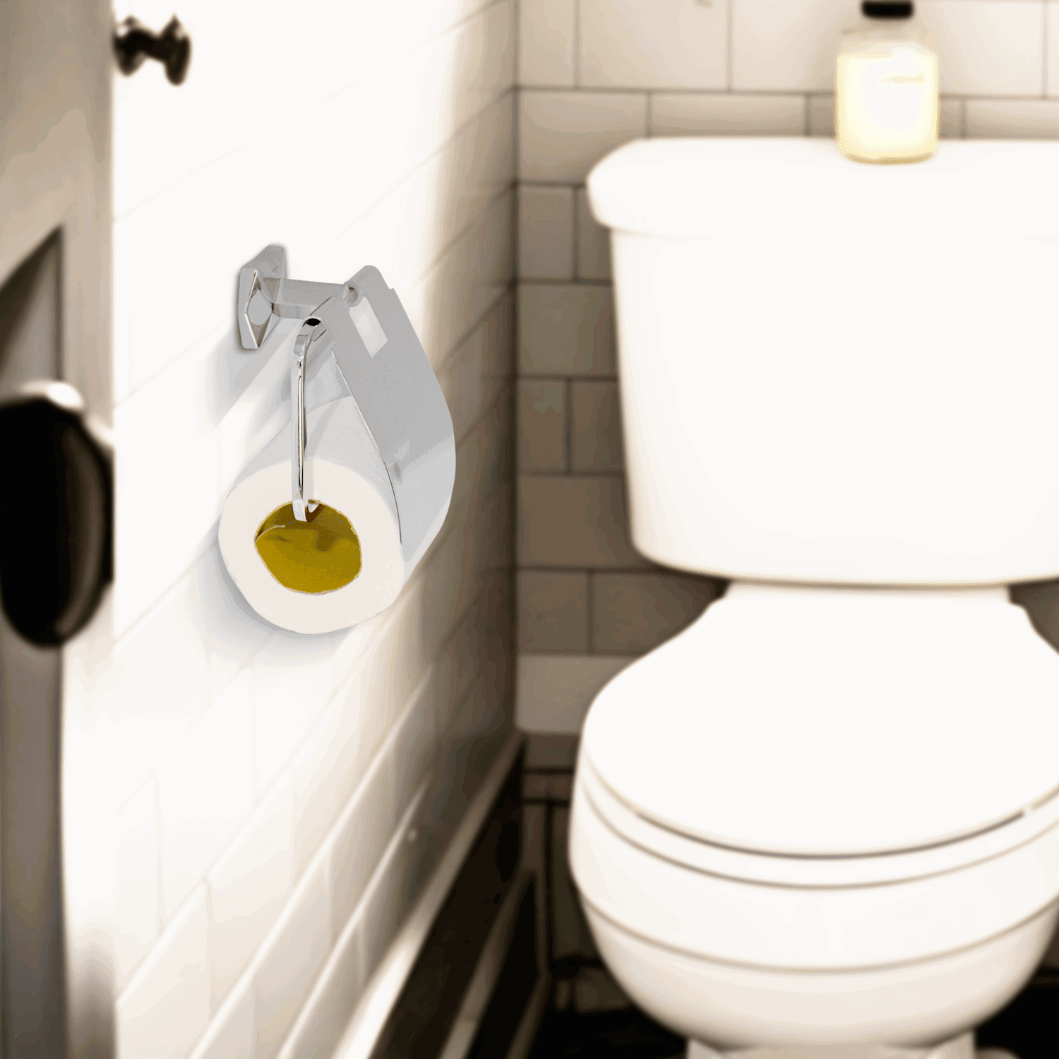 Gloria Series Silver Toilet Paper Holder - Stylish Bathware for Modern Bathrooms - D&B Bathware