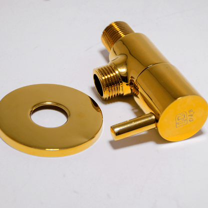 Roma Angle Valve (Empire Gold): Elegant Plumbing Accessory - D&B Bathware