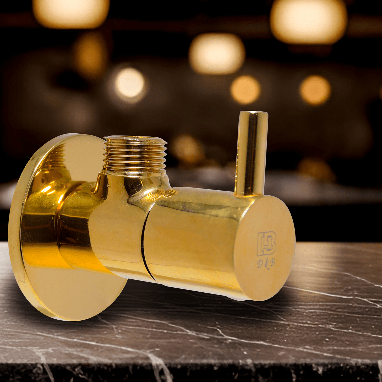 Roma Angle Valve (Empire Gold): Elegant Plumbing Accessory - D&B Bathware