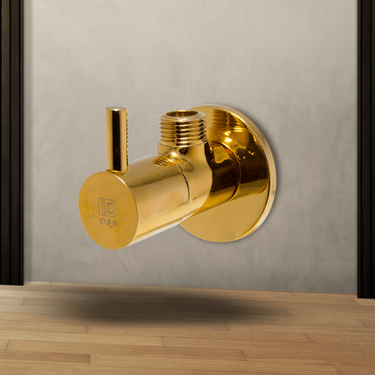 Roma Angle Valve (Empire Gold): Elegant Plumbing Accessory - D&B Bathware