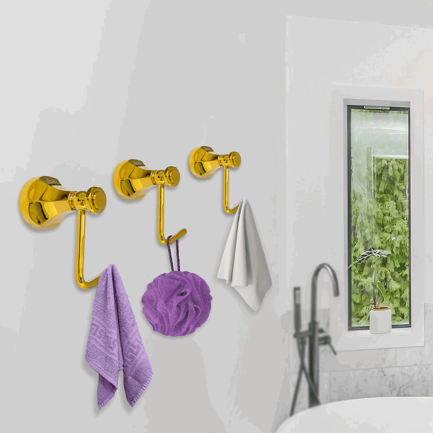 Gold Coat Hook or Robe Hook for Bathroom Accessories – Elegant & Functional Design - D&B Bathware