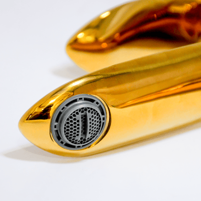 Gold Extended Tall Pillar Tap | Stylish & Durable Bathroom Tap for Modern Basins - D&B Bathware