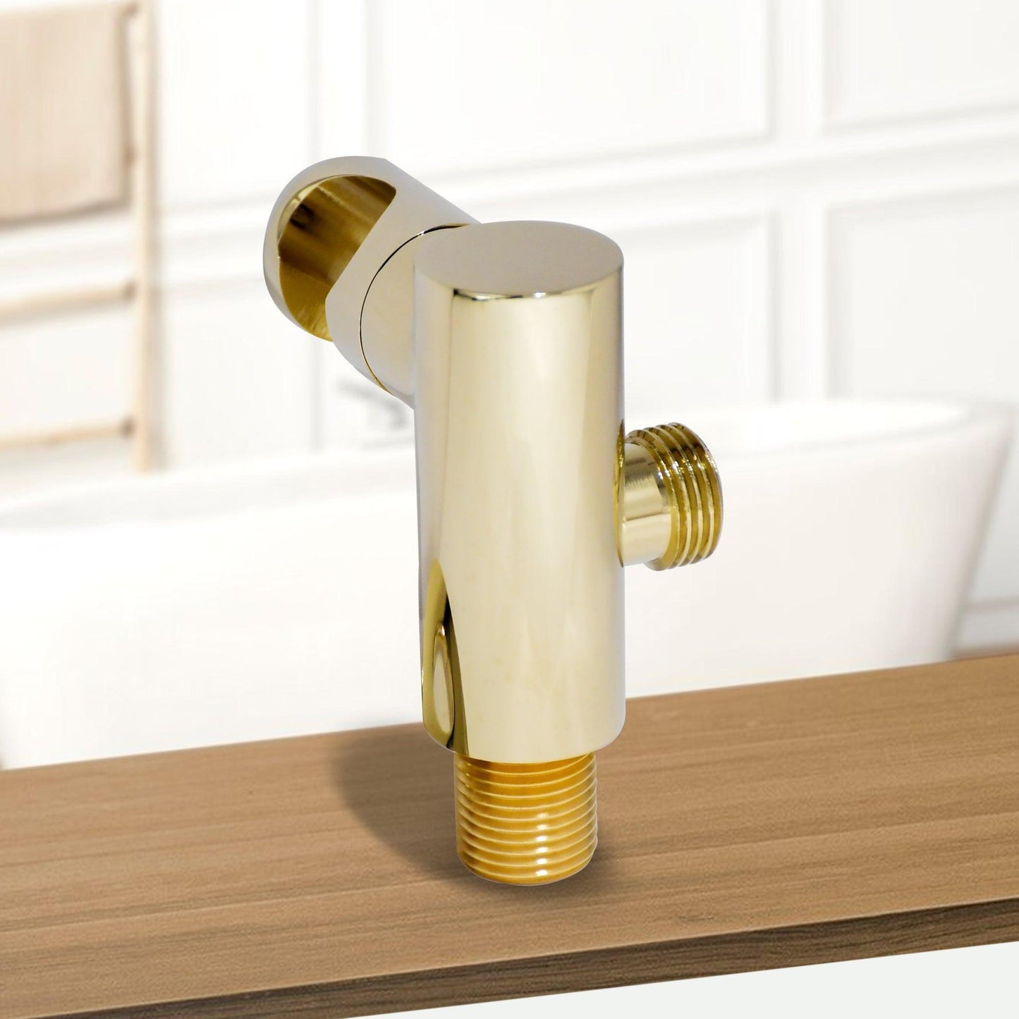 HAND SHOWER WALL OUTLET (MOVABLE HOLDER)(EMPIRE GOLD) - D&B Bathware