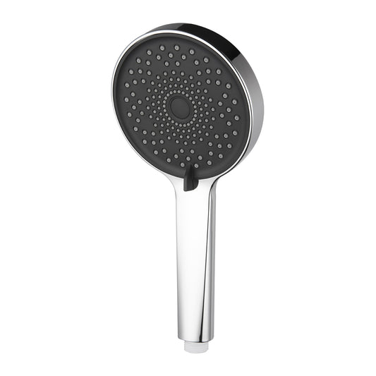 D&B Wave Hand Shower Set – Silver Chrome with 1.5m PVC Hose & Wall Holder