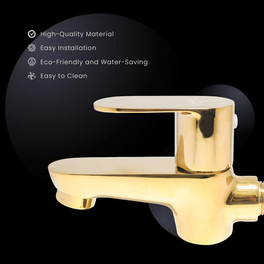 Ivano 2-Way Bib Cock Empire Gold – Luxury & Durability for Your Bathroom - D&B Bathware