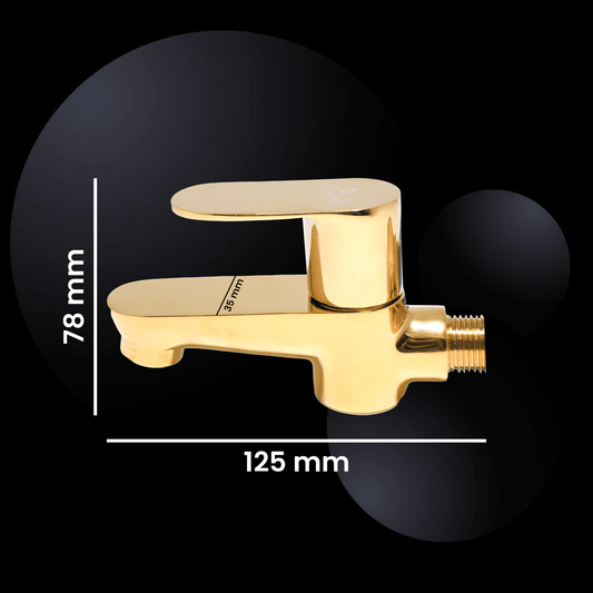 Ivano 2-Way Bib Cock Gold – Premium Brass Faucet for Stylish Kitchens & Bathrooms - D&B Bathware