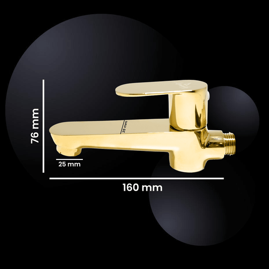 Ivano Long Body Tap Gold Bathroom Tap – Elegant & Durable | Premium Quality - D&B Bathware