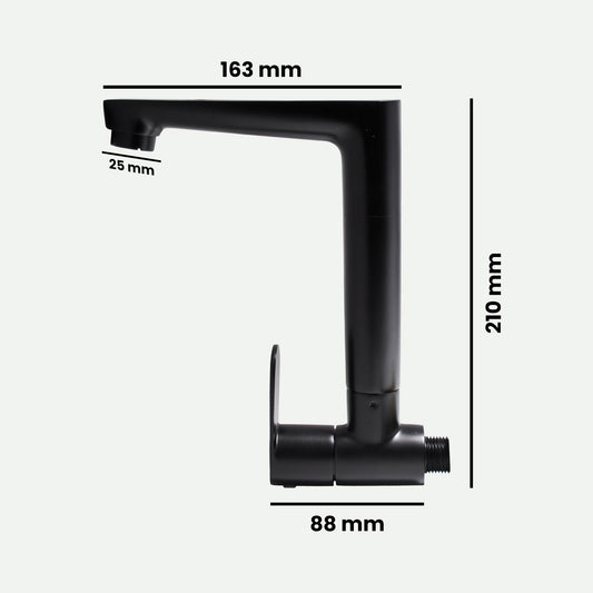 Ivano Sink Cock Black – Durable & Stylish Faucet for Modern Kitchens and Bathrooms - D&B Bathware