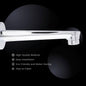 IVANO Brass Bath Spout Plain Chrome Finish Tap With Flange High Flow - D&B Bathware