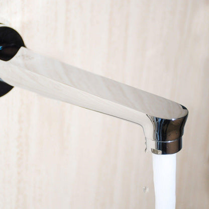 IVANO Brass Bath Spout Plain Chrome Finish Tap With Flange High Flow - D&B Bathware
