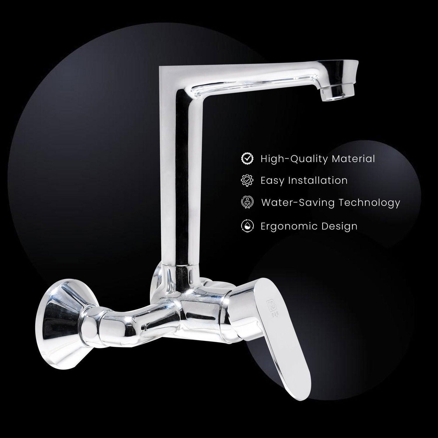 IVANO Kitchen Sink Mixer 2 Handle Brass Tap For Bathroom and Kitchen Complete - D&B Bathware