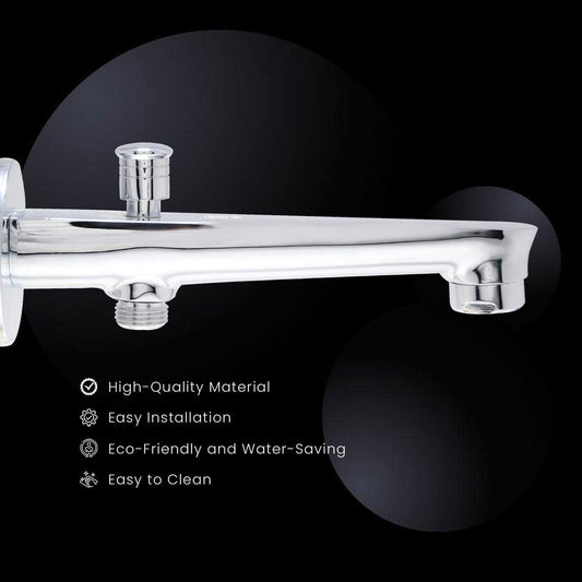 IVANO Tip-Ton High-Flow Brass Bath Spout Tub Filler with Flange Premium Design - D&B Bathware