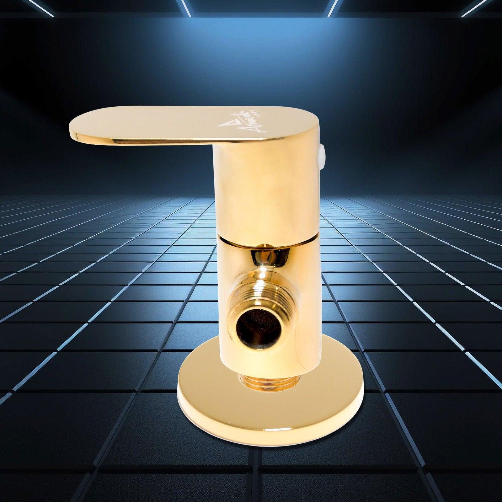 Ivano Angle Valve Empire Gold – Premium Brass Valve for Modern Bathrooms & Kitchens - D&B Bathware