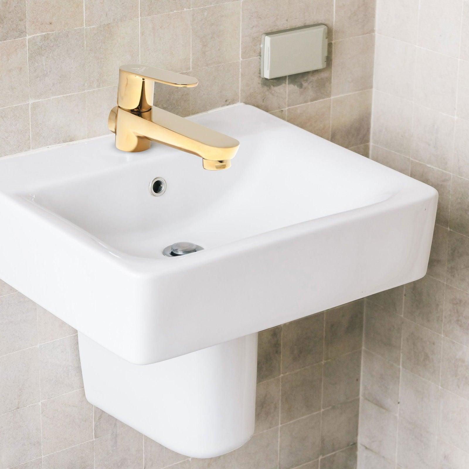 Ivano Long Body Tap Gold Bathroom Tap – Elegant & Durable | Premium Quality - D&B Bathware