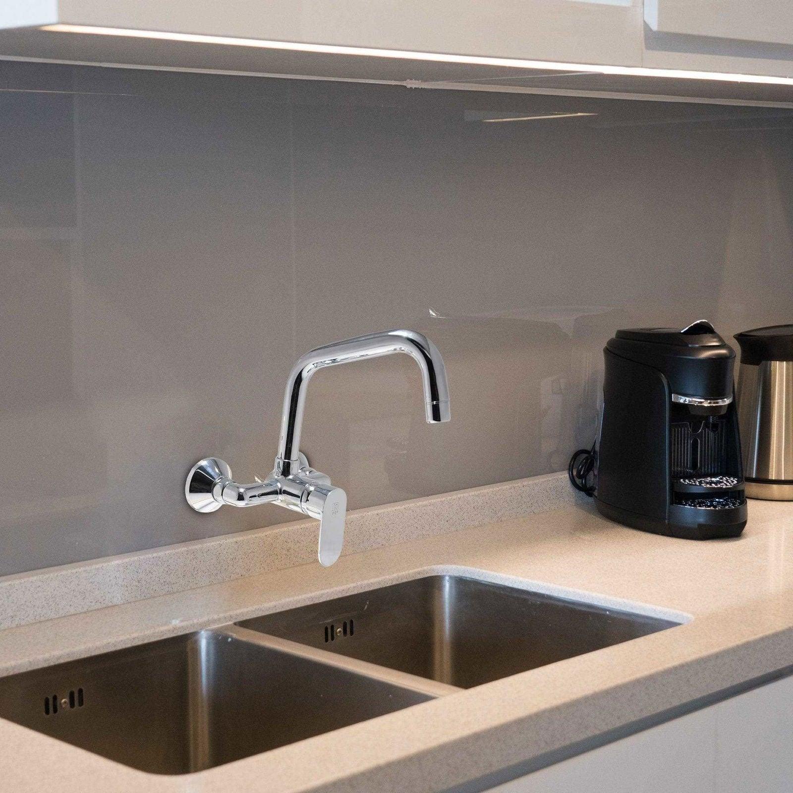 Kitchen Sink Mixer Single Lever Wall Mounted (Long Pipe) Ivano Series | Premium Modern Faucet - D&B Bathware