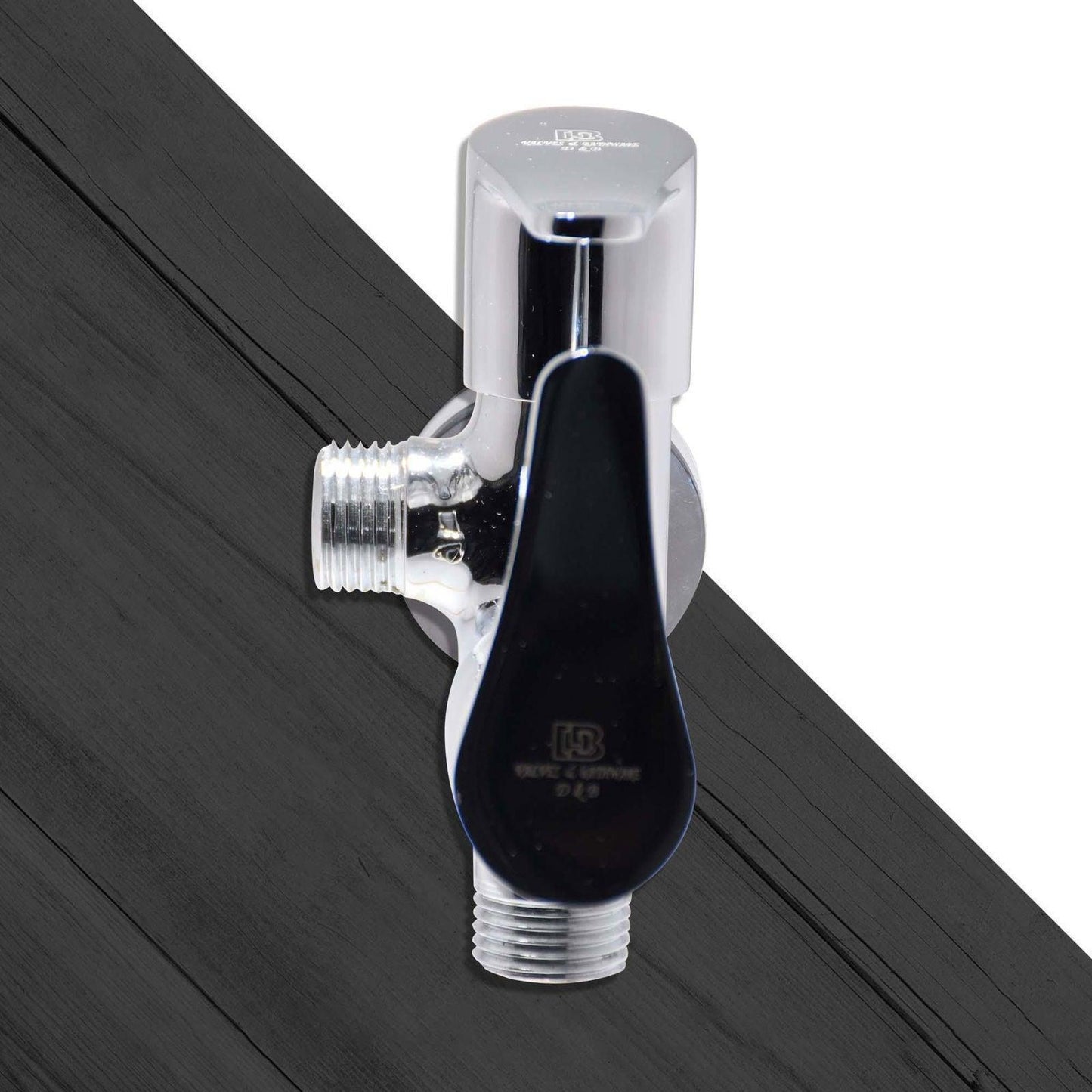 LAZZARO Premium Brass 2 Way Angle Valve- Brass Flange Tap for Bathroom - D&B Bathware