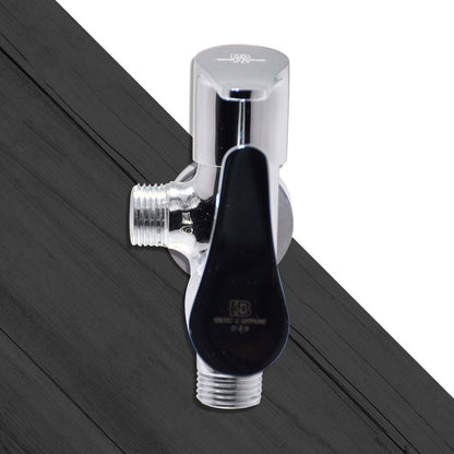 LAZZARO Premium Brass 2 Way Angle Valve- Brass Flange Tap for Bathroom - D&B Bathware