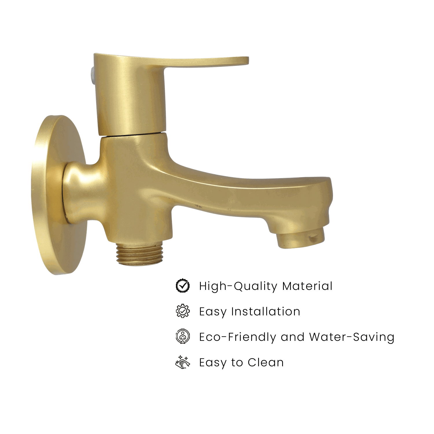Lazzaro Brushed 2 Way Bib Cock - Premium Quality & Stylish Bathroom Faucet - D&B Bathware