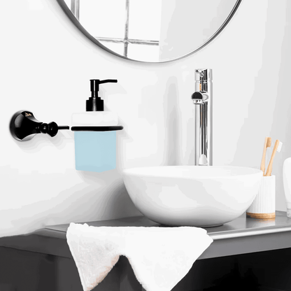 Liquid Soap Dispenser Black Series Floris – Elegant & Durable - D&B Bathware