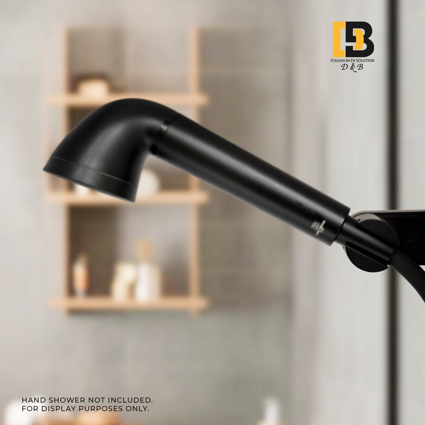 Universal Shower Head Holder Bracket(Beast Black) – Adjustable Shower Mount for Handheld Shower heads ABS Wall Mount