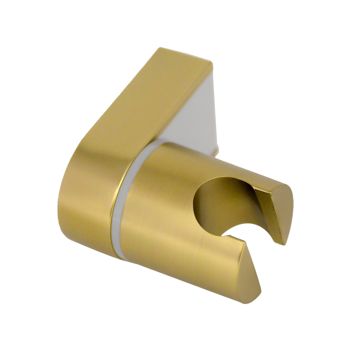 Universal Shower Head Holder Bracket(Brushed Gold) – Adjustable Shower Mount for Handheld Shower heads ABS Wall Mount