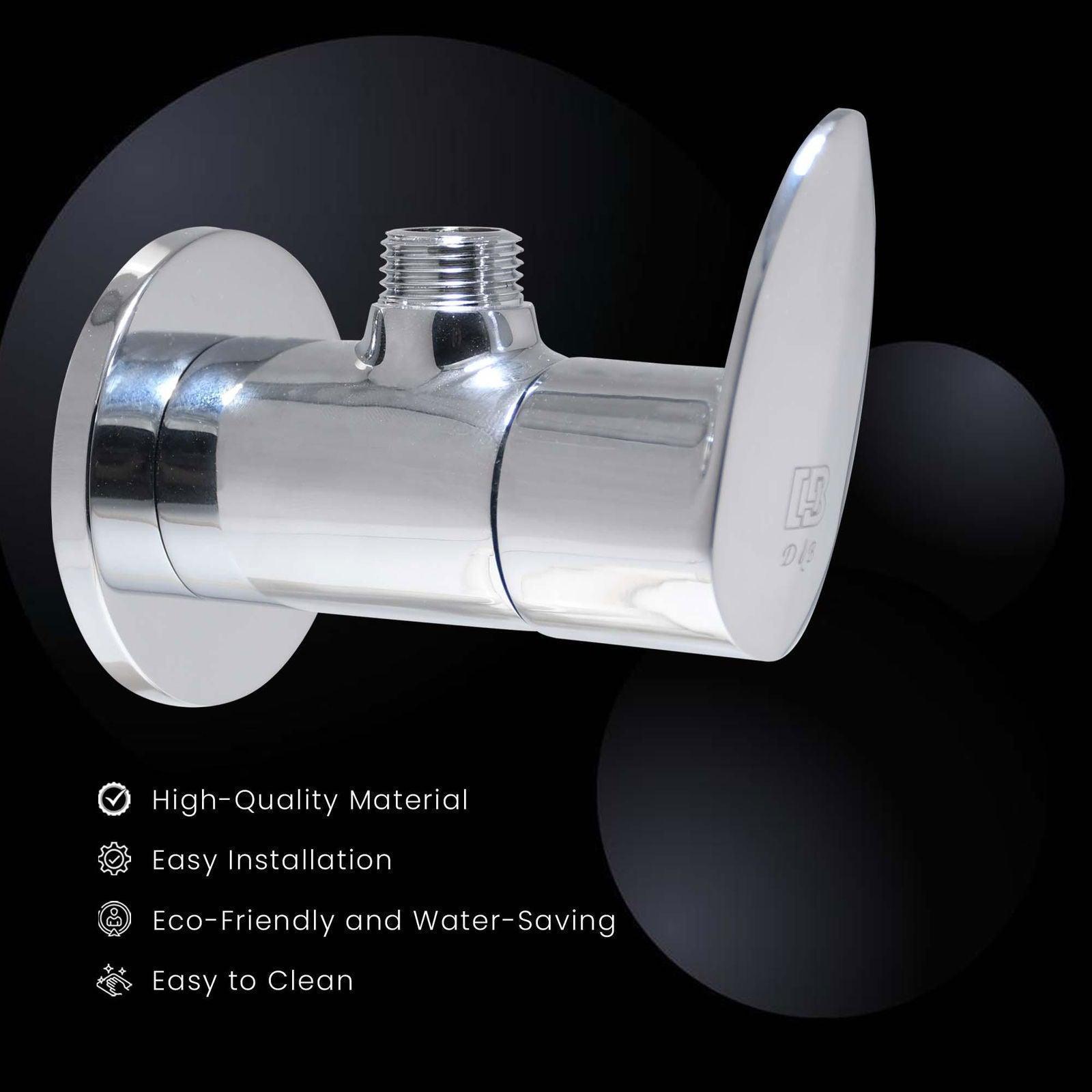 NAUTICA Brass Angle Valve with Flange – Durable Tap, Stylish Angle cock - D&B Bathware