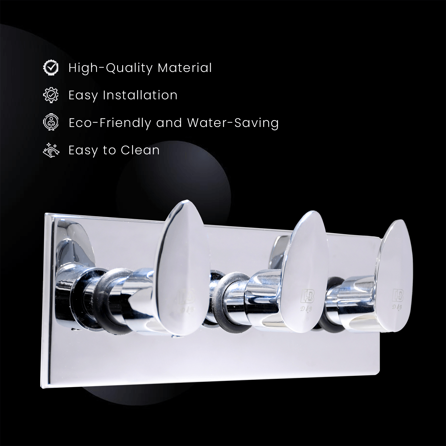 NAUTICA Hybrid Wall Mixer Upper Part - Advanced Bathroom Mixer for Tap and Shower Control - D&B Bathware