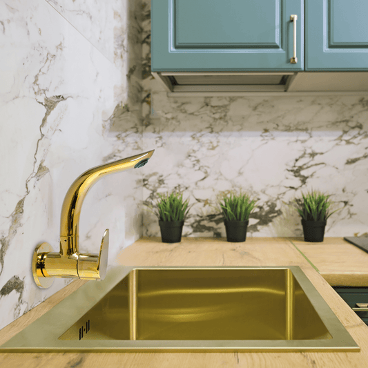 Nautica Sink Cock - Gold | Elegant Bathroom Tap | DB Bathware - D&B Bathware