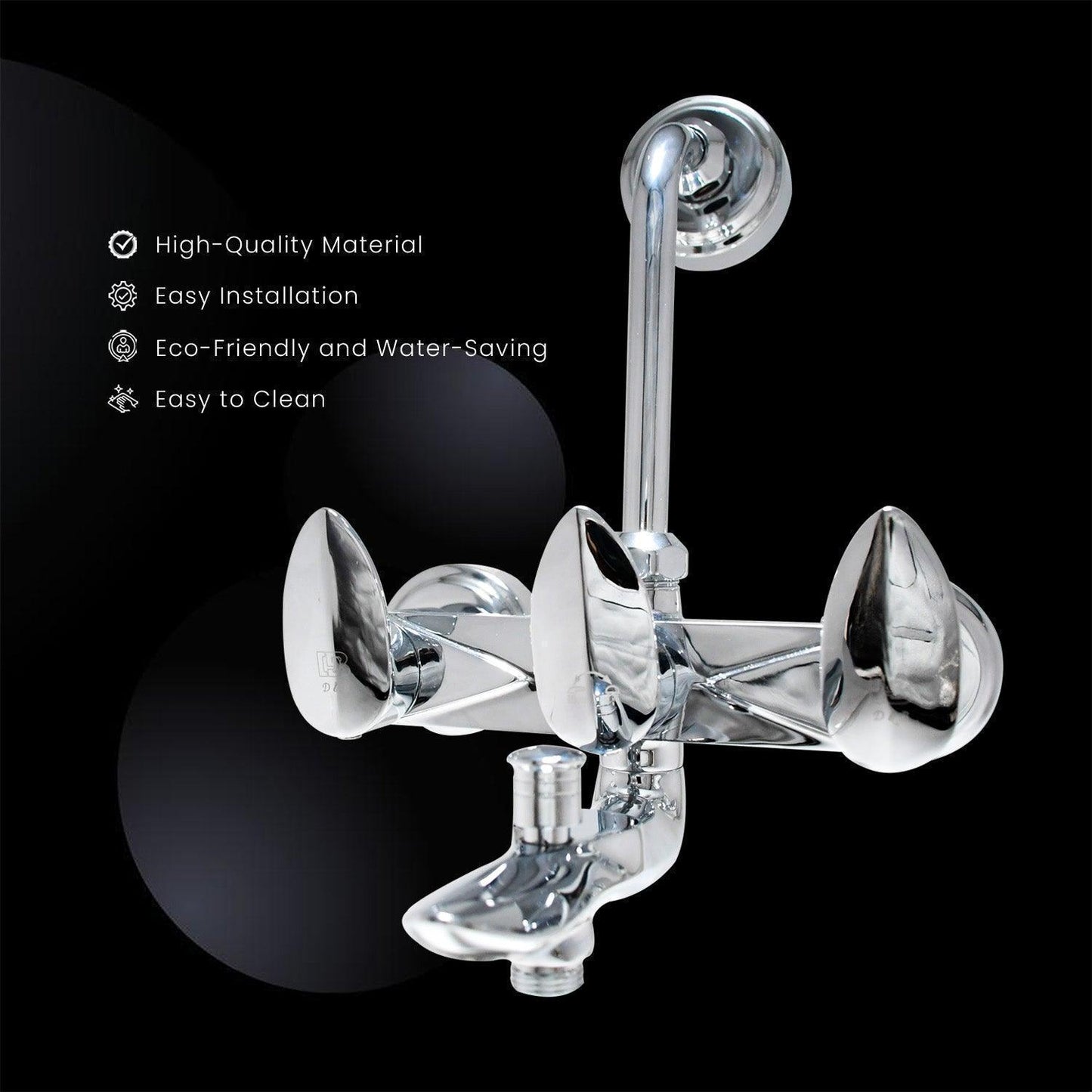 NAUTICA Wall Mixer 3 in 1 with L Band - Versatile Bathroom Mixer for Tap, Shower, and Wash Basin - D&B Bathware