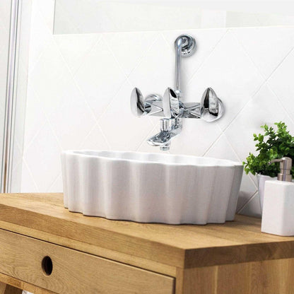 NAUTICA Wall Mixer 3 in 1 with L Band - Versatile Bathroom Mixer for Tap, Shower, and Wash Basin - D&B Bathware