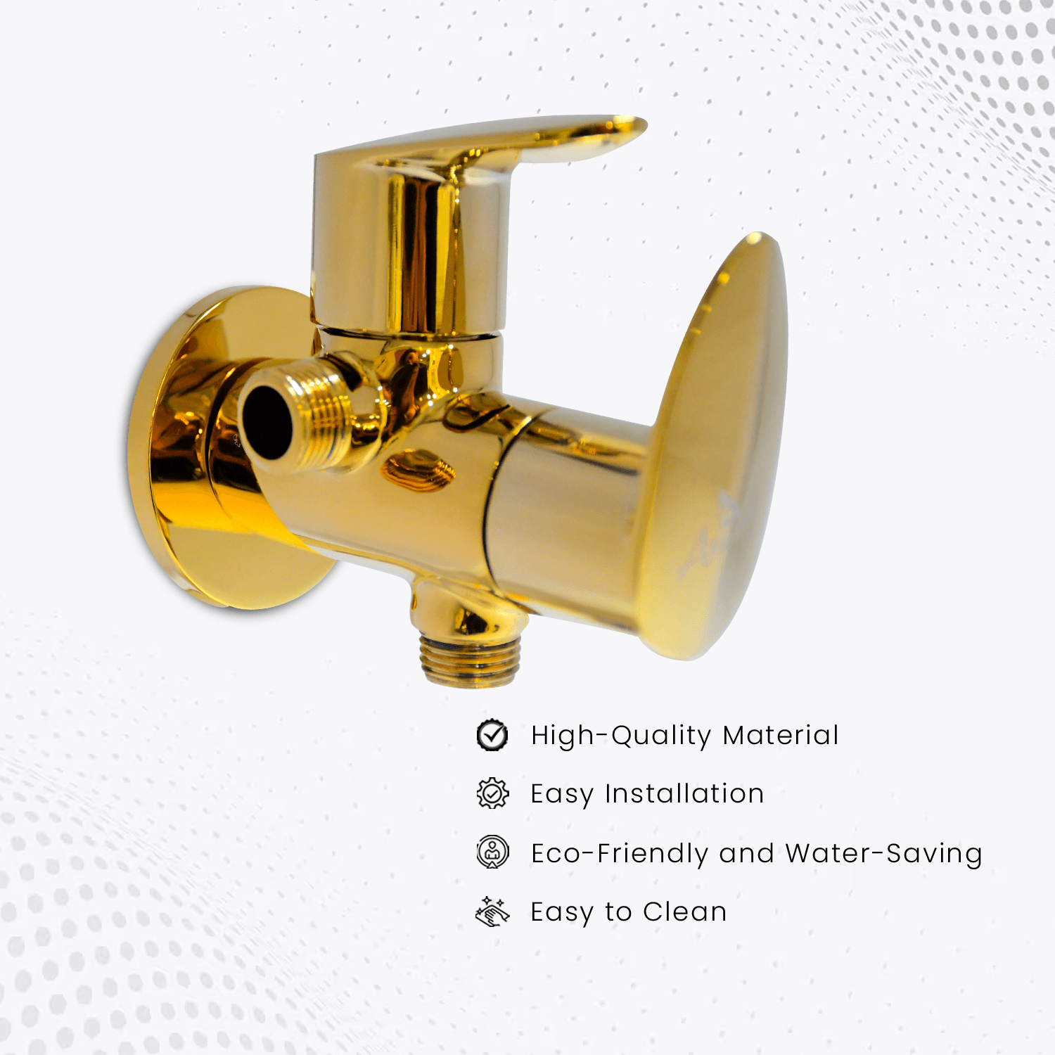 Nautica 2-Way Angle Valve - Gold | Premium Bathroom Valve - D&B Bathware