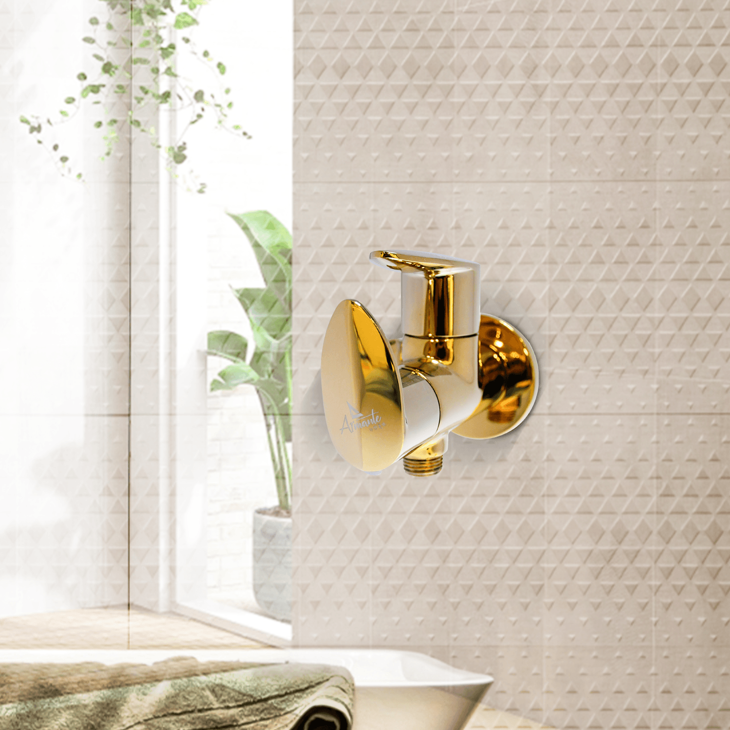 Nautica 2-Way Angle Valve - Gold | Premium Bathroom Valve - D&B Bathware