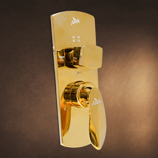 Nautica 3600 Hydra Turbo 3 Outlet Upper Part - Gold | Luxury Shower System | DB Bathware - D&B Bathware