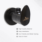 Nautica Angle Valve - Black | Modern & Durable Bathroom Valve - D&B Bathware