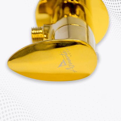 Nautica Angle Valve - Gold | Stylish & Durable Bathroom Valve - D&B Bathware