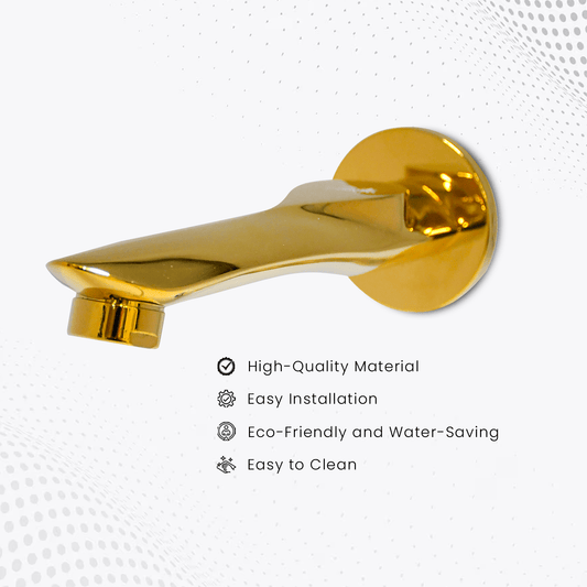 Nautica Bath Spout Plain - Gold | Elegant & Durable Bathroom Spout - D&B Bathware
