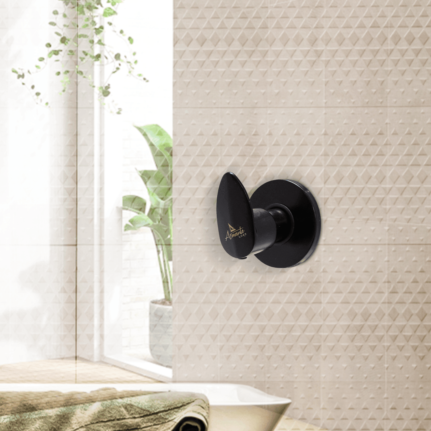 Nautica Concealed Upper Part - Black | Stylish & Durable Bathroom Fixture - D&B Bathware