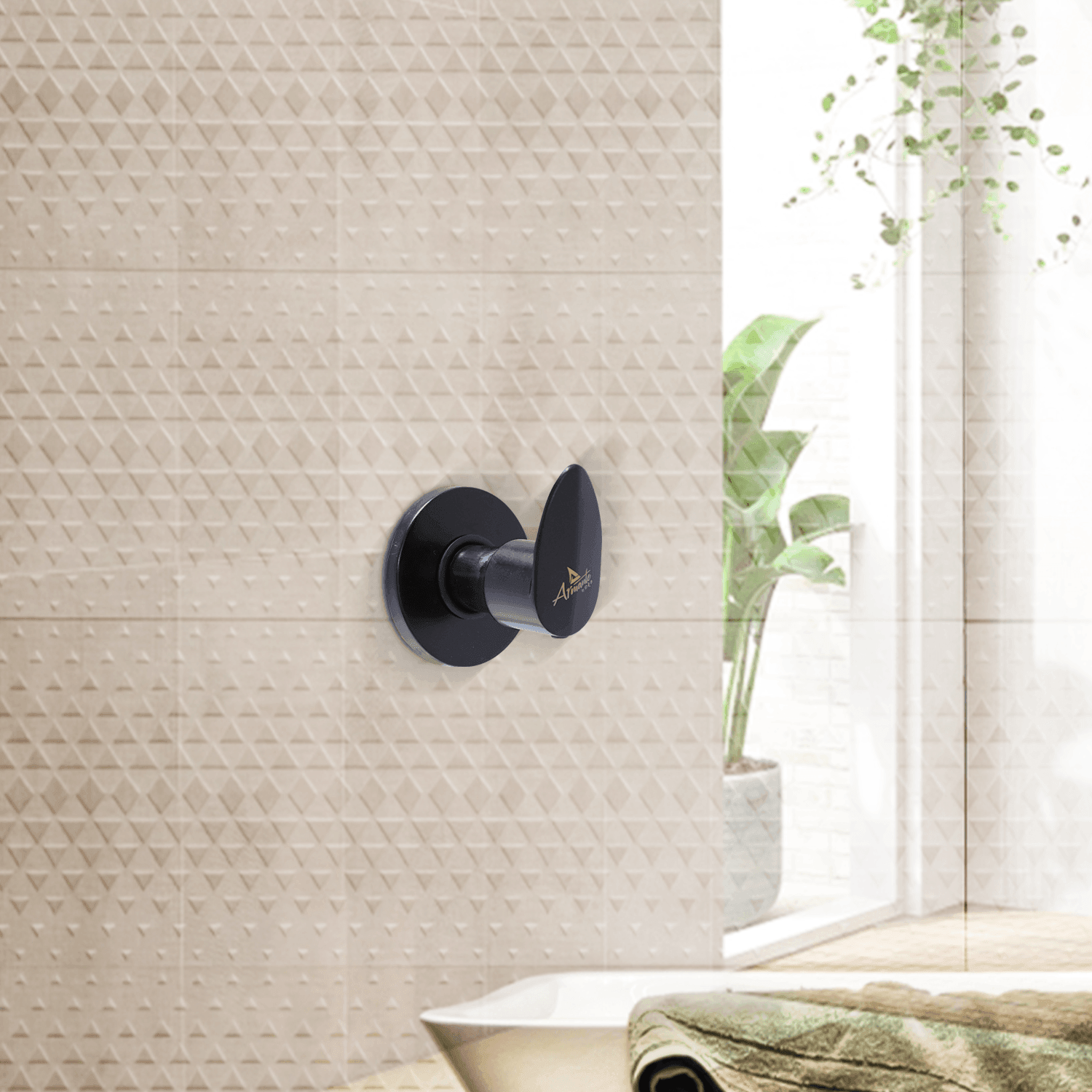 Nautica Concealed Upper Part - Black | Stylish & Durable Bathroom Fixture - D&B Bathware