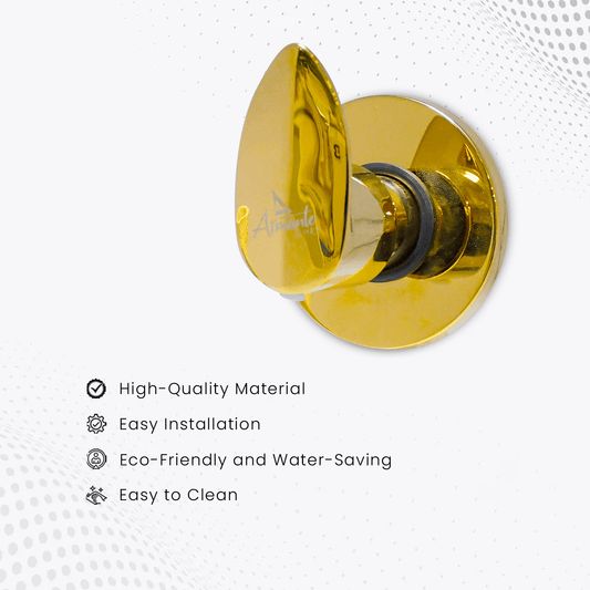 Nautica Concealed Upper Part - Gold | Elegant & Durable Bathroom Fixture - D&B Bathware