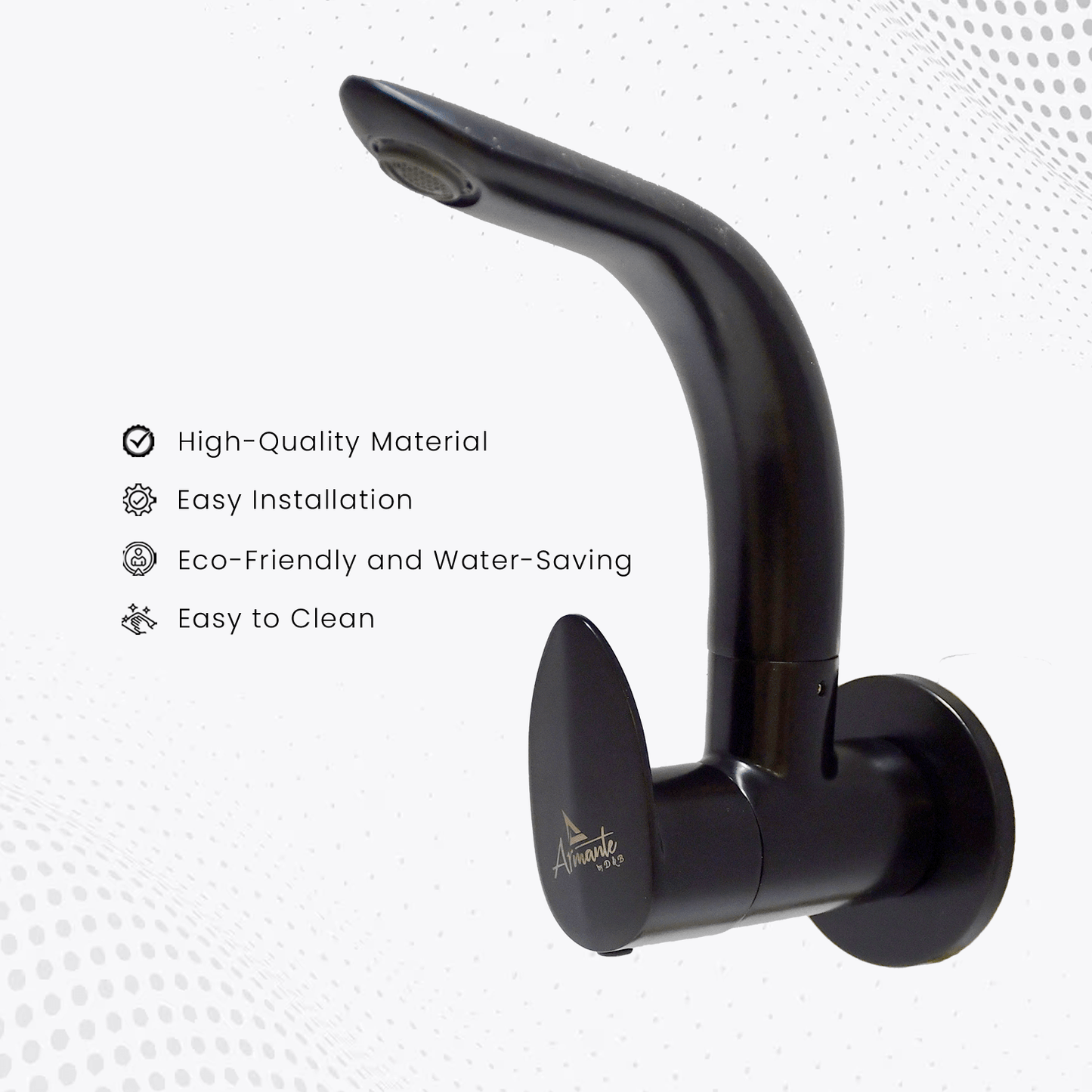 Nautica Sink Cock - Black | Modern & Durable Bathroom Faucet - D&B Bathware