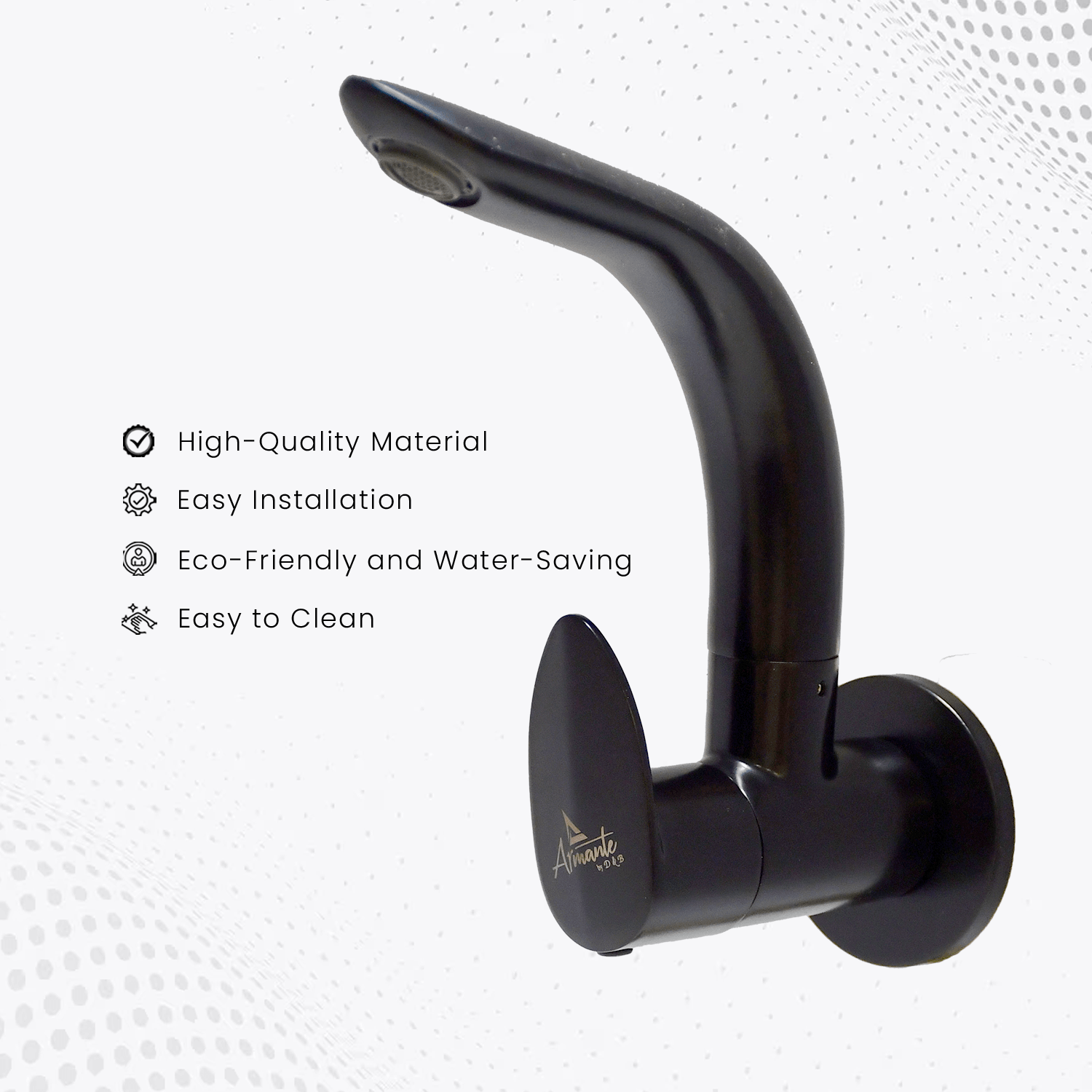 Nautica Sink Cock - Black | Modern & Durable Bathroom Faucet - D&B Bathware