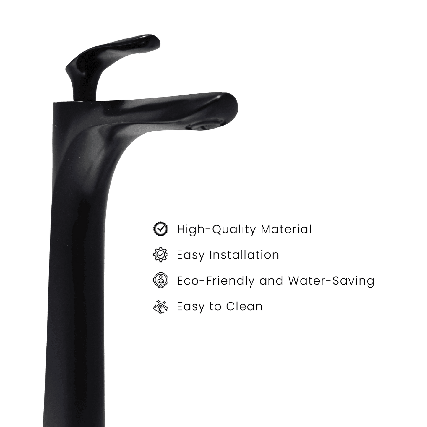 Nautica Tall Boy Basin Mixer - Black | Stylish & Durable Bathroom Mixer | DB Bathware - D&B Bathware